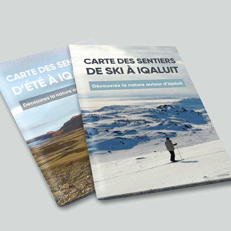 Carte des sentiers de ski et été Iqaluit nunavut cover